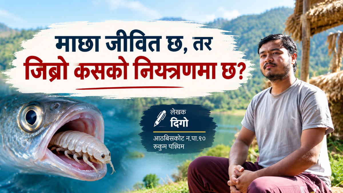 माछा जीवित छ, तर जिब्रो कसको नियन्त्रणमा छ ?
