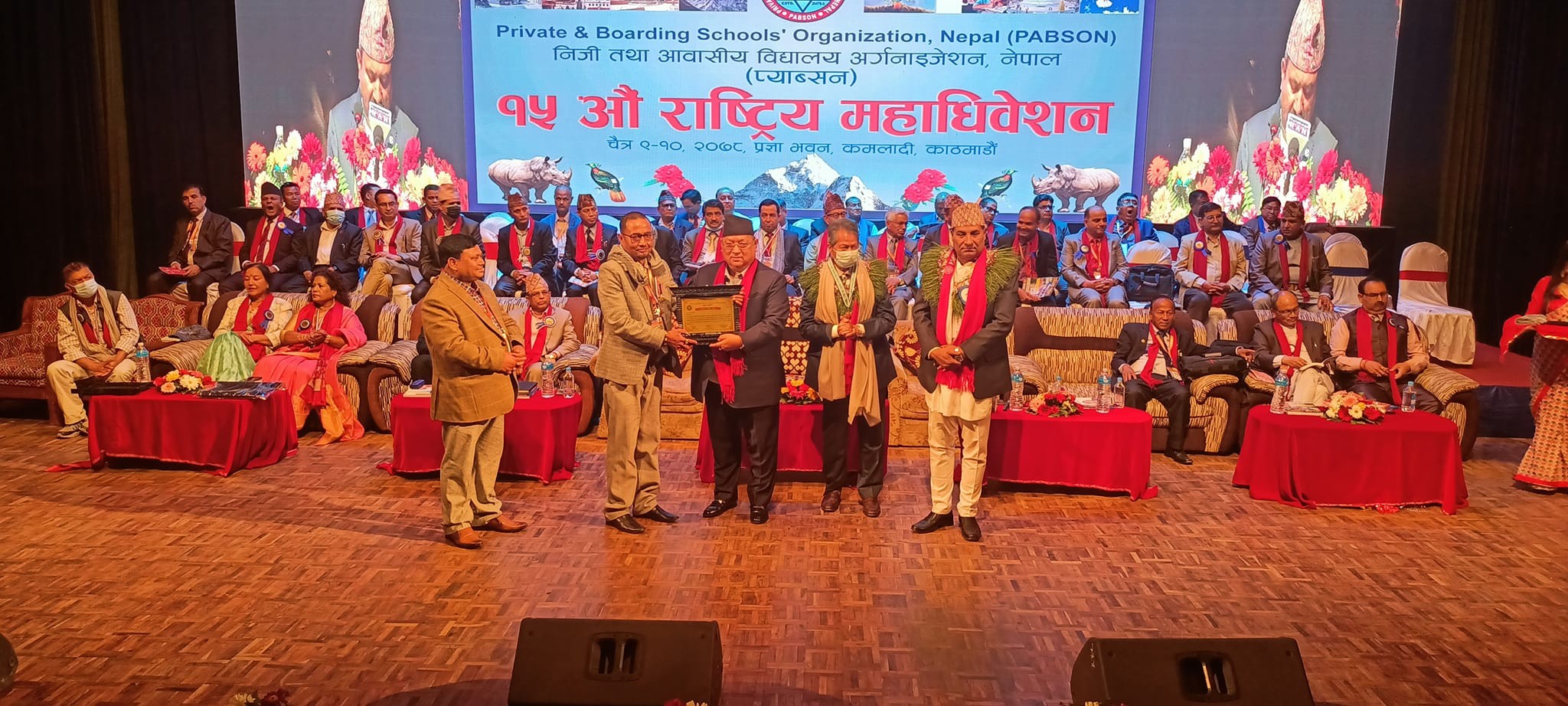 प्रेसिडेन्ट अवार्ड तथा रजत पदक २०७८ बाट 'जेबि सर' सम्मानित