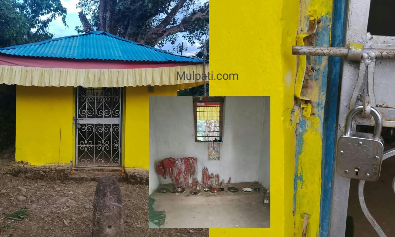 मुसिकोटको राजाचौरमा रहेको कालिका मन्दिरमा तोडफोड