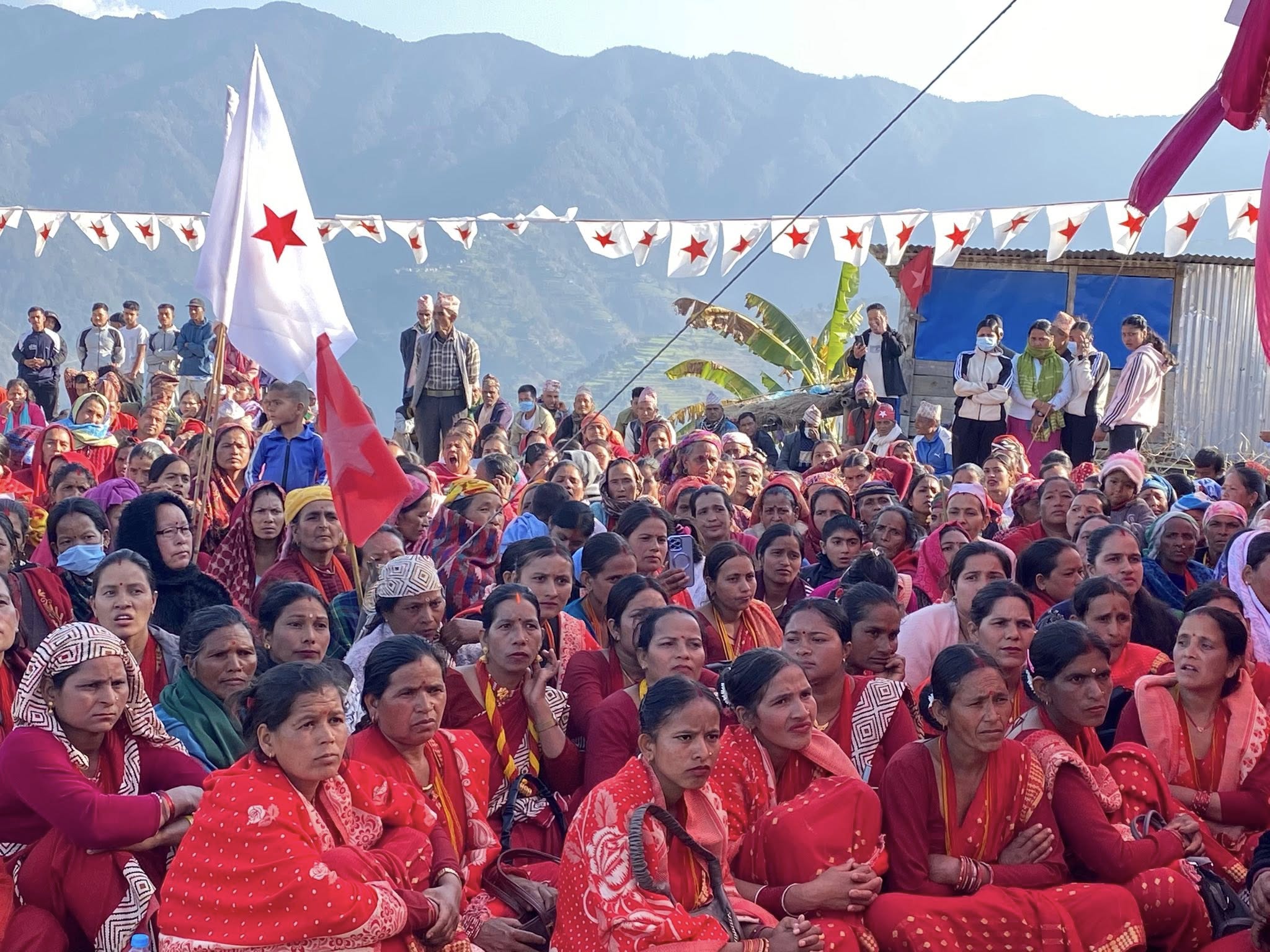 खारामा नेकपाको उत्साहपूर्ण जनभेटघाट