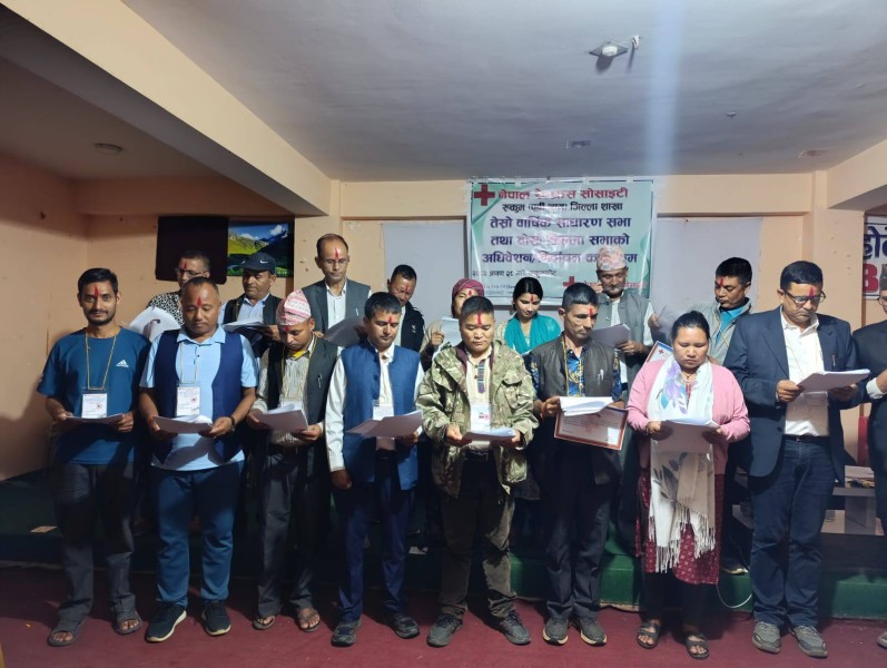 रेडक्रस रुकुम पूर्वको सभापतिमा गौतम निर्वाचित