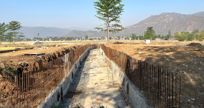 नयाँ शहरमा जग्गा विकाससँगै बन्दैछन् सडक र नाला 