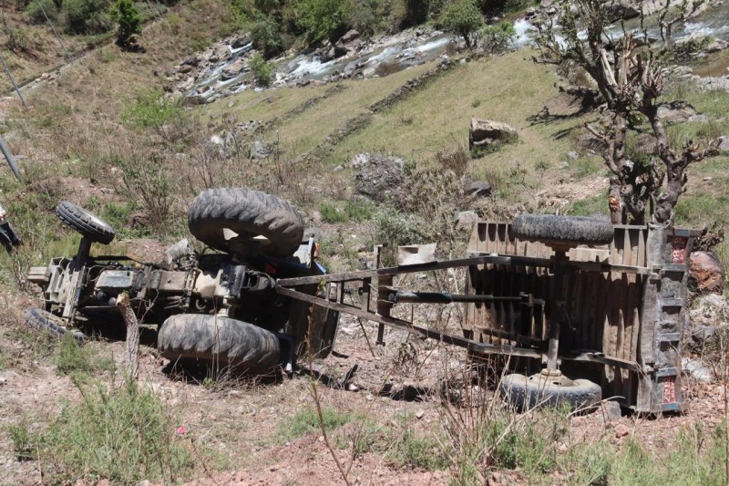 सिसाघारीमा ट्याक्टर दुर्घटना
