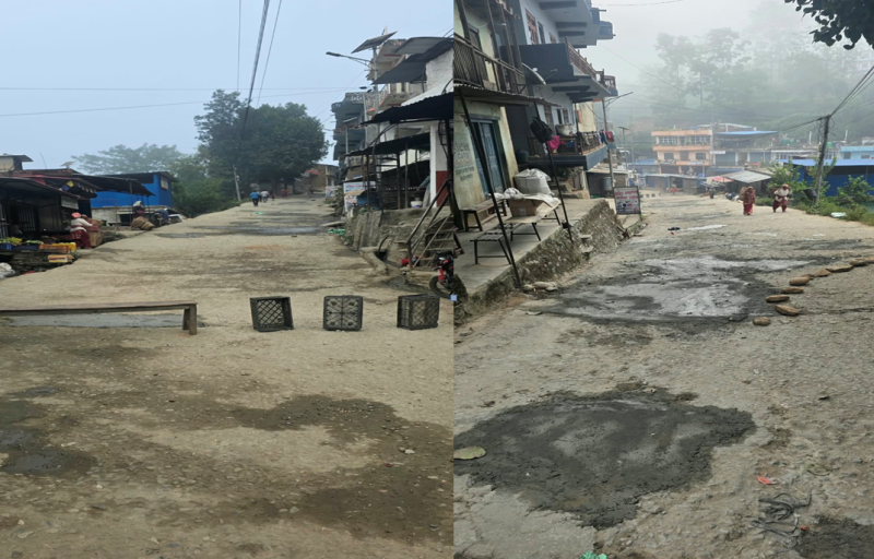 शीतल चौरजहारी बी-६७ ले मर्मत गर्यो जोखिमपूर्ण बाटो