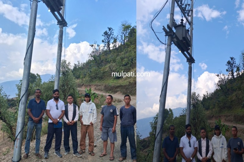 आठबिसकोटकाे चिसापानीबाट विद्युतकाे प्रशारण लाईन बिस्तार, डाडाँगाउ र फारुलामा नयाँ ट्रान्सफर्मर जडान