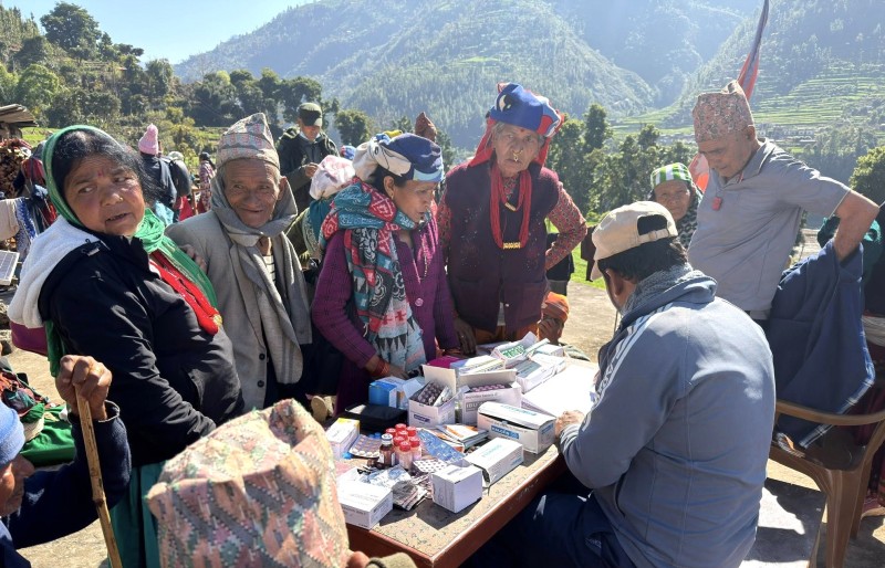 सानीभेरीका जेष्ठ नागरिकलाई घरदैलोमै भत्ता र स्वास्थ्य जाँच