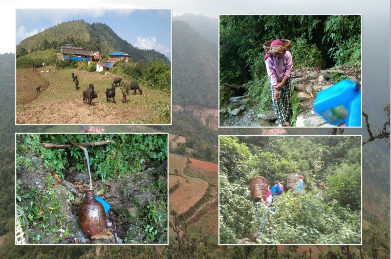 गाउँमा नेताले मत माग्छन्, जनताले पानी