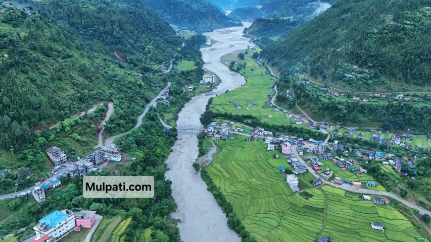 सानीभेरी नदिको तटिय क्षेत्रका बासिन्दालाई सुरक्षित रहन आग्रह