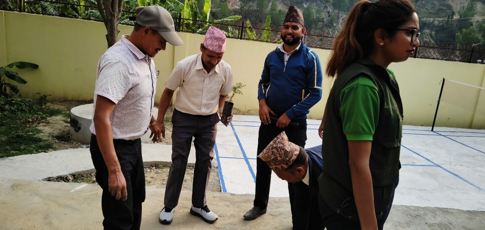जहारी क्याम्पसको स्थापना दिवसको अवसरमा वृक्षारोपण