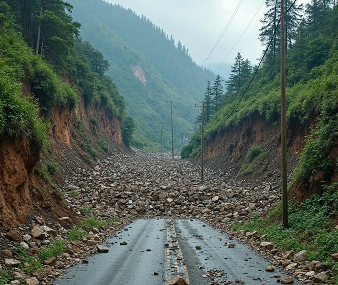 रुकुम पश्चिमका तीनसहित कर्णालीका ६ सडकमा अवरोध