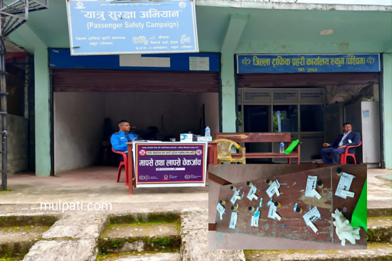 मुसिकोटमा लापसे गरेर सवारी चलाउने एक जना पक्राउ