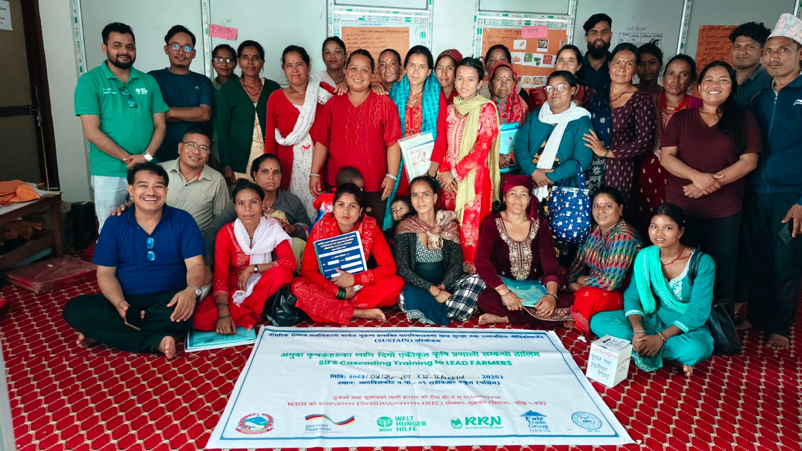 अगुवा किसानलाई एकीकृत दिगो कृषि प्रणालीसम्बन्धी पाँचदिने तालिम सम्पन्न