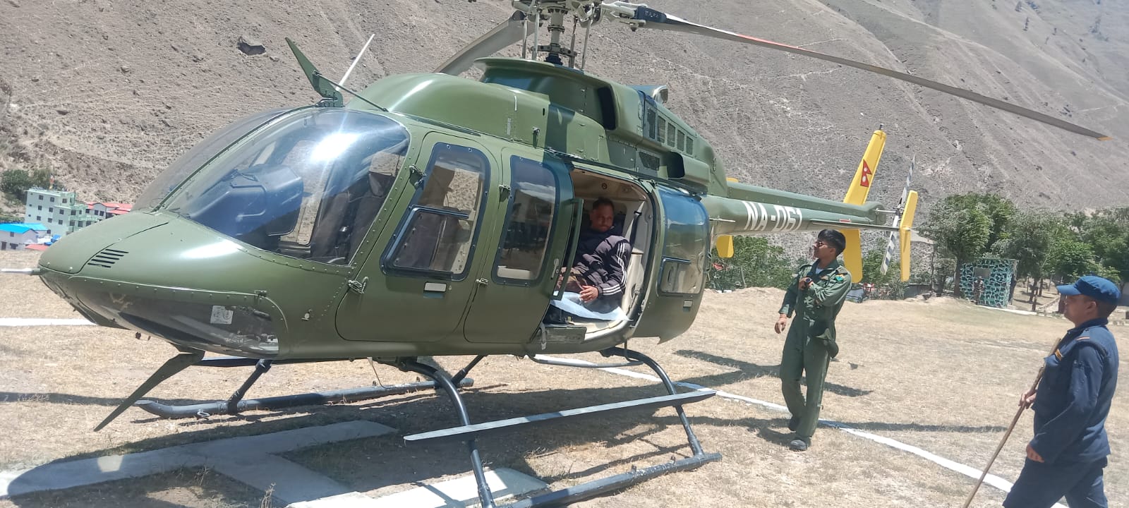 गस्तीमा गएका प्रहरी जवान घाइते, हेलिकोप्टरमार्फत उद्धार