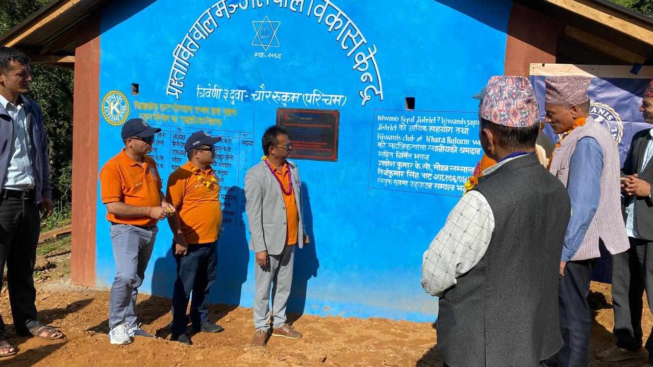 किवानिजद्वारा भूकम्प प्रभावित विद्यालयमा नयाँ भवन निर्माण