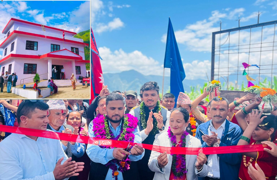 एक करोड  ७५ लाखमा बन्यो आठबिसकोट ७ को वडा कार्यालय 